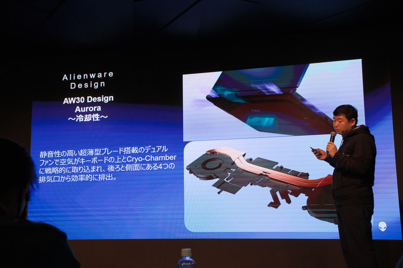 Alienware 16x AuroraではデュアルファンのCryo-Chamberを備える