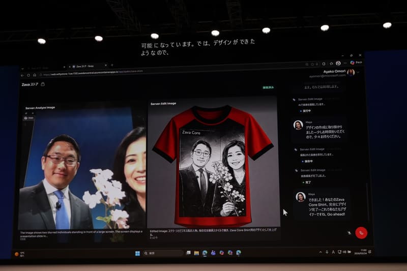 生成AIを用いたTシャツのカスタマイズ例