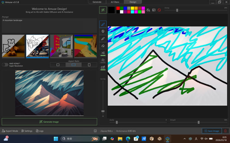 落書きのようなイラストが高精細なグラフィックスに