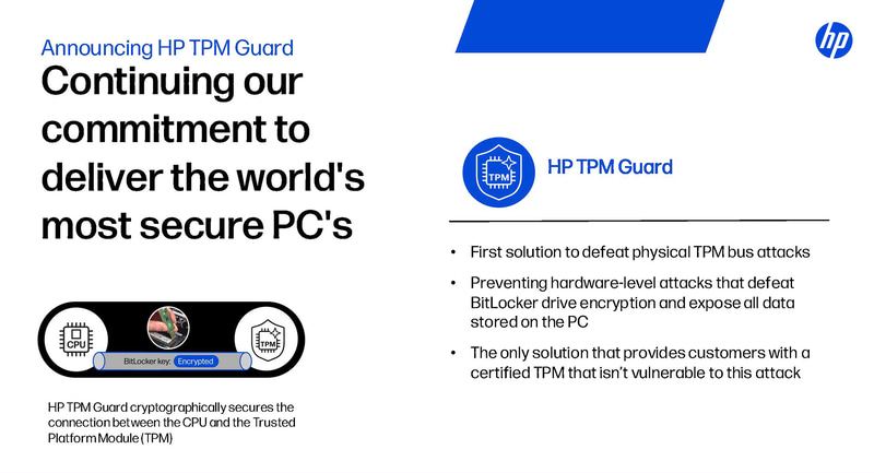 HP TPM Guard(出典: HP Imagine 2026、HP)