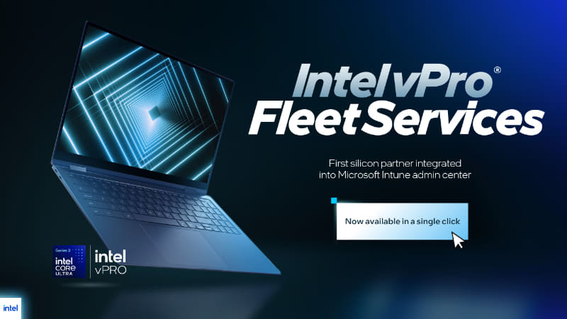 Microsoft Intuneに統合されたデバイス管理、Intel vPro Fleet Services