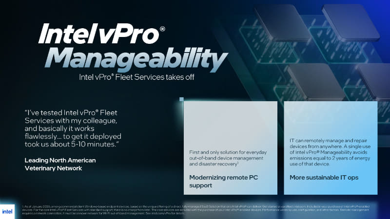 Microsoft Intuneに統合されたデバイス管理、Intel vPro Fleet Services