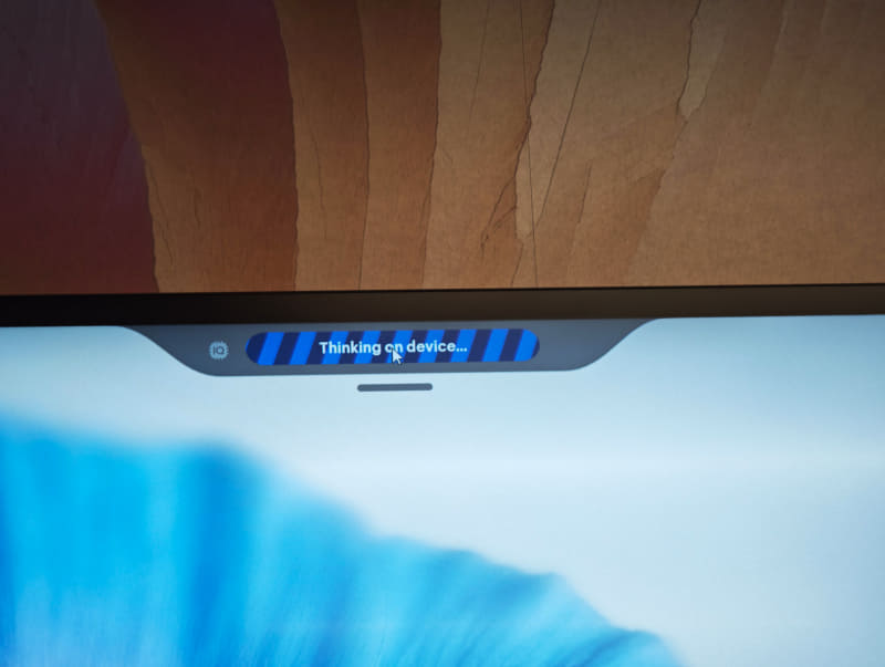 HP IQにファイルを読み込ませて処理を指示しているところ、ローカルで処理している場合には「Local」とでるので安心できる