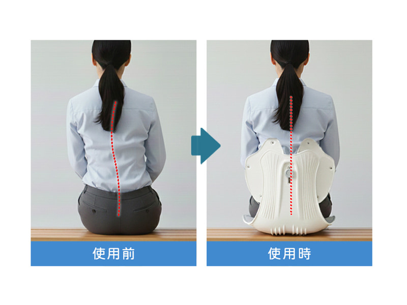 骨盤を立たせ、前滑りを防ぐ