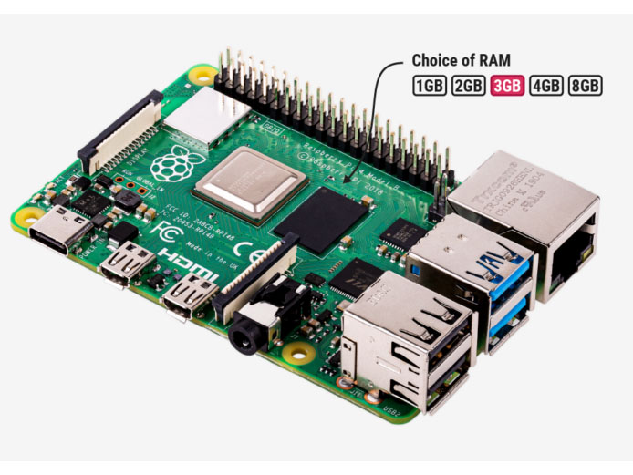 Raspberry Pi 4 3GBモデル