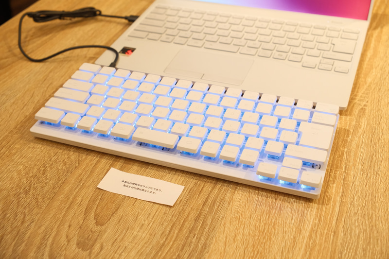 発表会会場では開発中の試作機も展示されていた