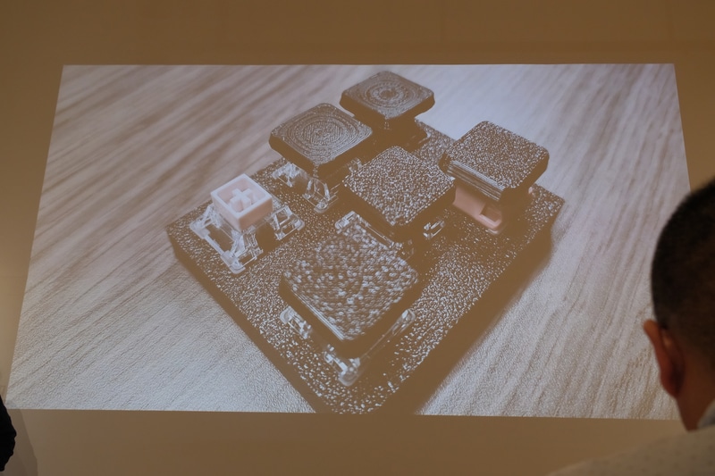 3Dプリンタを使った試作の様子