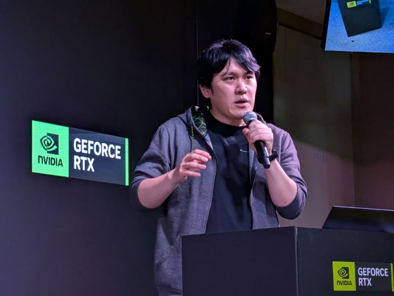 NVIDIAの澤井理紀氏は去年に引き続き、来場者向けのプレゼンテーションで登壇