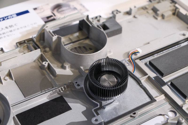 ファンより先には水や塵が侵入しない設計