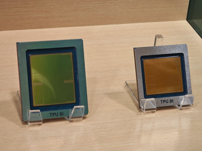 左がTPU 8i、右がTPU 8t