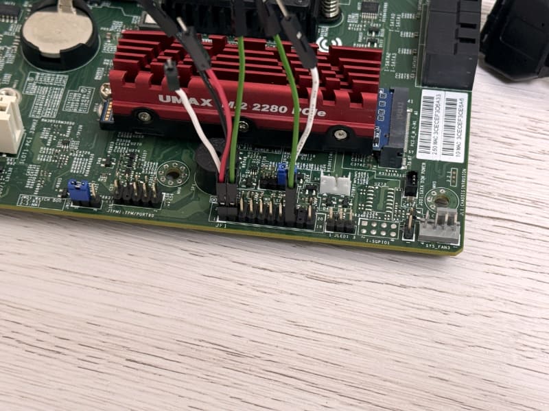 このようにピンヘッダを変換