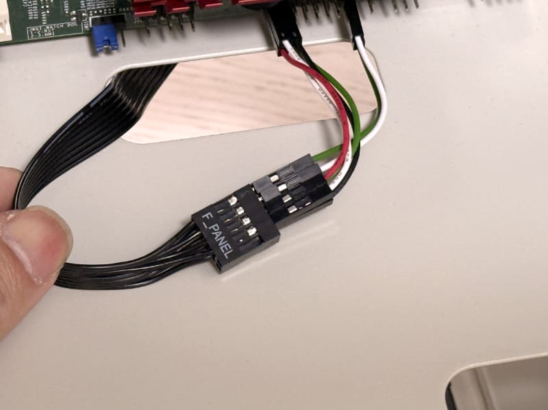 ピンヘッダの接続