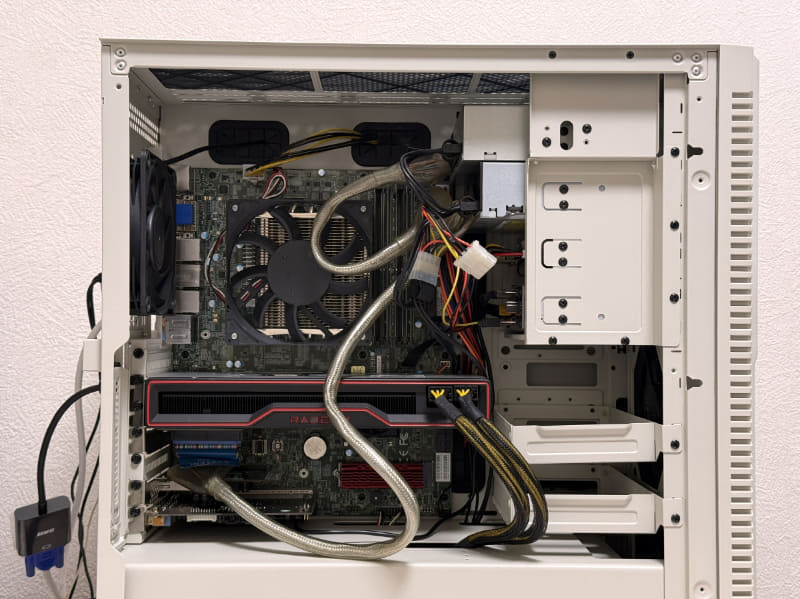 組み上がったPC