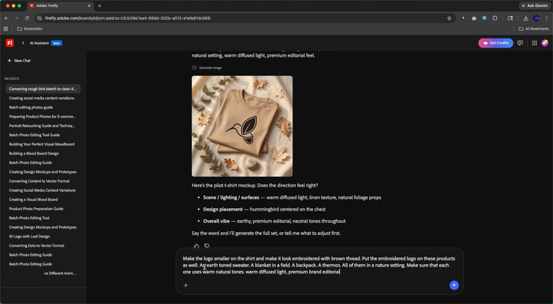 スケッチからモックアップのデザインを作成しているデモ