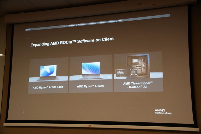 ROCmはRyzen AI搭載のクライアント向けPCなどにも対応