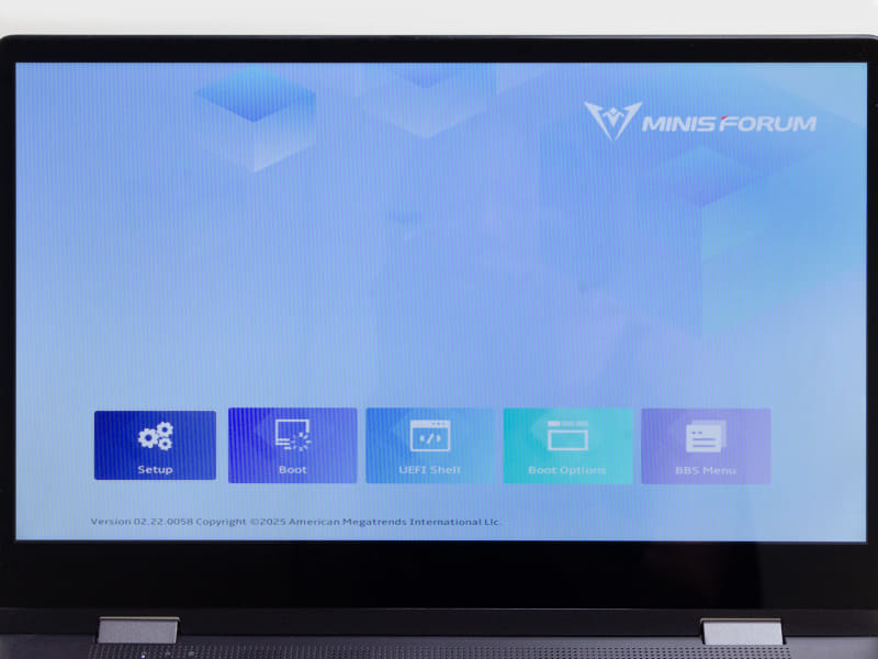 BIOS/メニュー。起動時[DEL]キーで表示