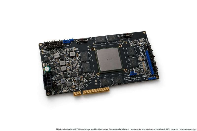 HTX301の評価ボード。実際の製品は異なる
