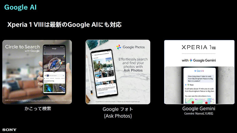 Googleの最新AI機能にも対応