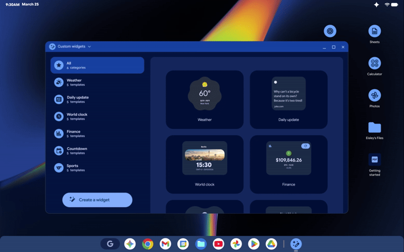 Create your Widget
