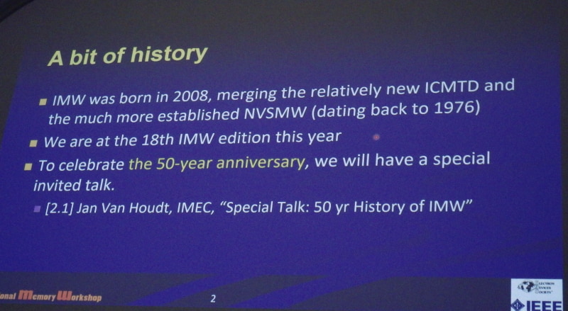 IMWの略史。開会挨拶のスライドから