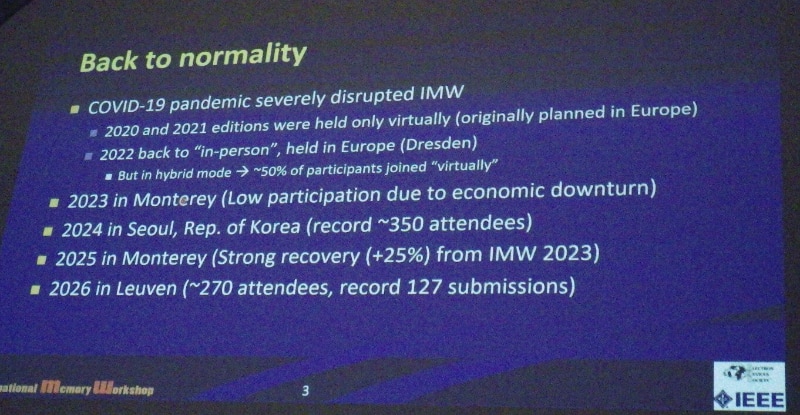 2020年～2026年のIMW開催状況。開会挨拶のスライドから