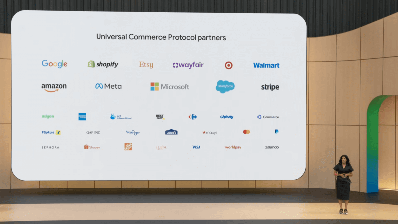 AIエージェントがECサイトから製品を購入・追跡までを自動で行なえるUniversal Commerce Protocol。パートナーにはMicrosoftやAmazonも