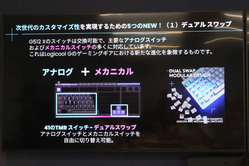 左手主要部とカーソルはアナログスイッチに切り替え可能