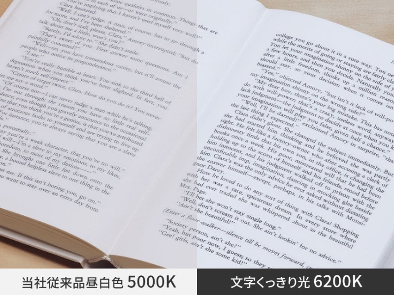 文字くっきり光のイメージ