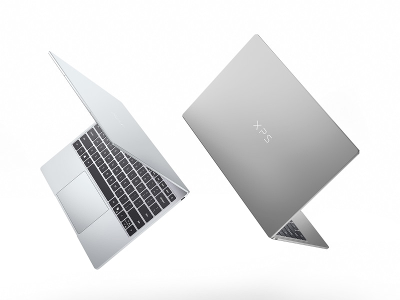 Dell XPS 13、カラバリはSky(左)とStorm(右)の2色展開(写真提供: Dell)