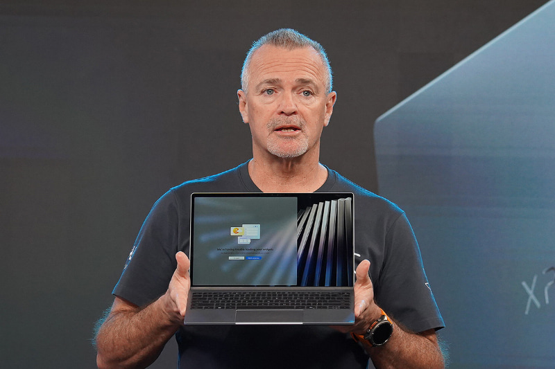 Dell Technologies COOのジェフ・クラーク氏(DellのCES会見時に撮影)