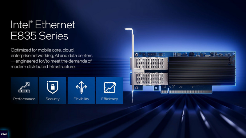Intel Ethernet E835(出典: Data Center Business Strategy、Intel)