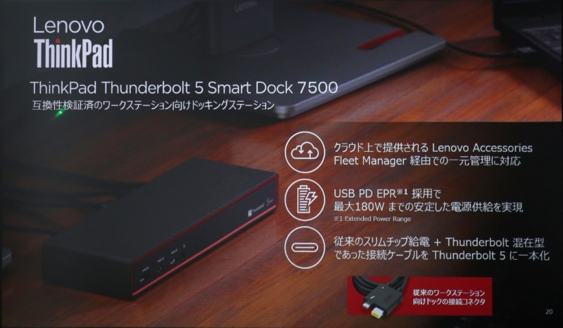 ThinkPad Thunderbolt 5 Dock 7500