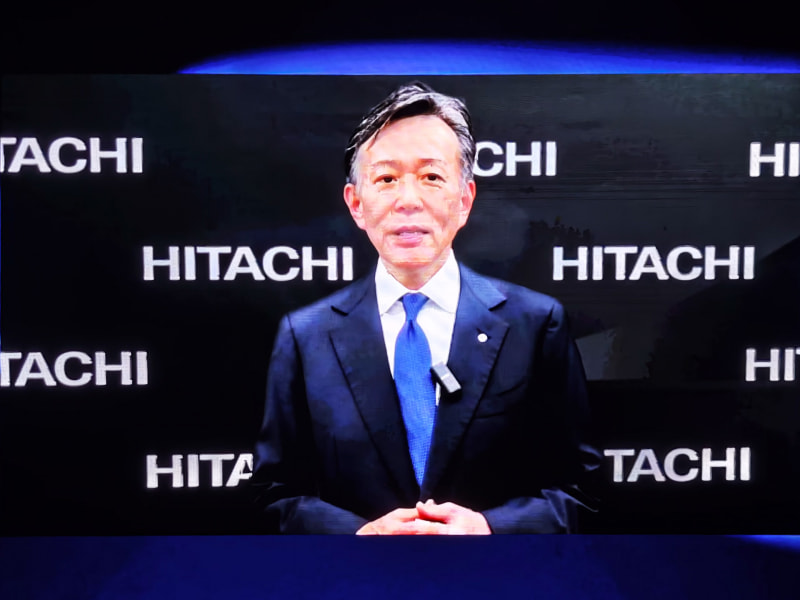 日立とのパートナーシップが発表され、日立製作所代表執行役執行役社長兼CEOの德永俊昭氏がビデオ出演