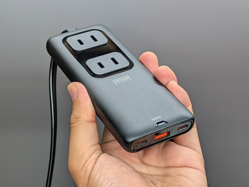 サンワサプライ「TAP-SLIM7U-15BK」。直販価格は9,480円