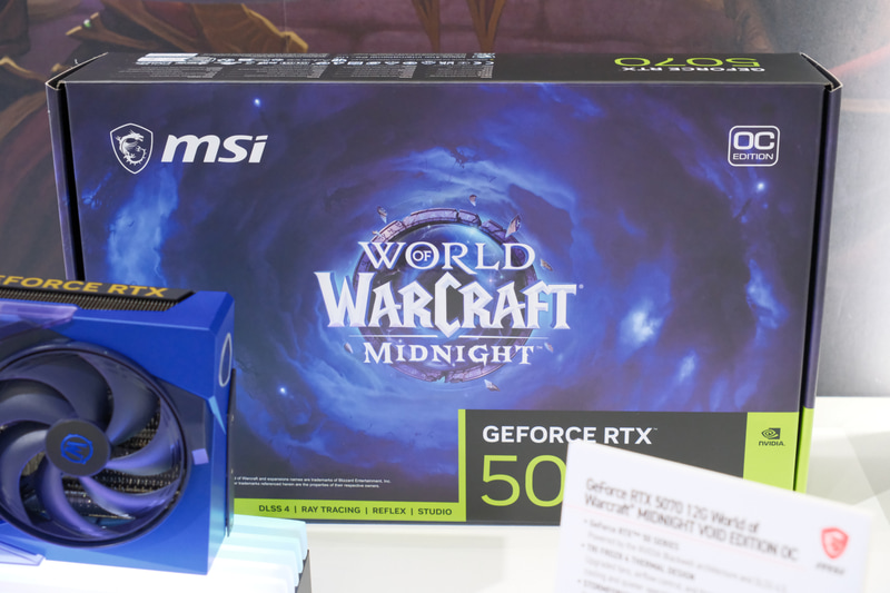 GeForce RTX 5070 12G World of Warcraft MIDNIGHT VOID EDITION OC