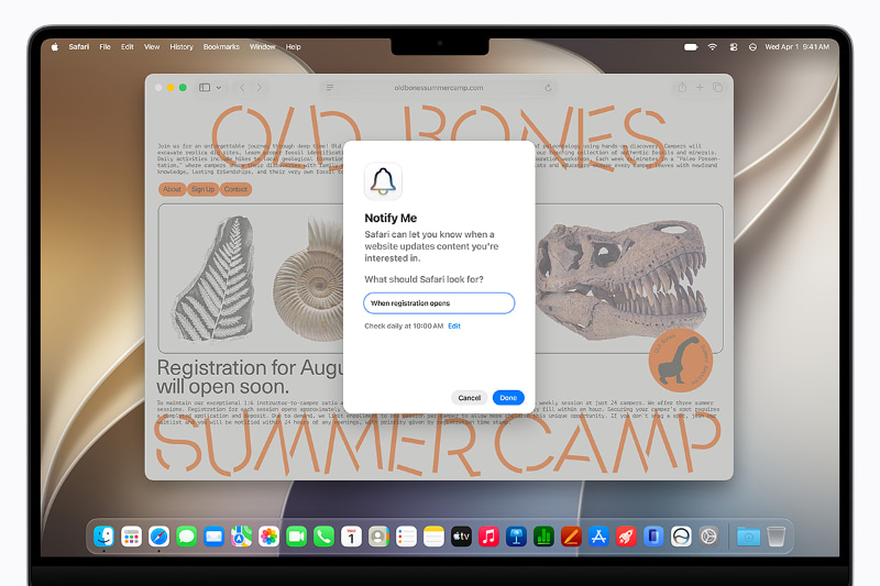 Webページを監視し、条件を満たした時などに通知する機能