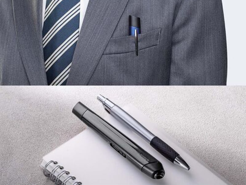 持ち運びに便利なクリップ