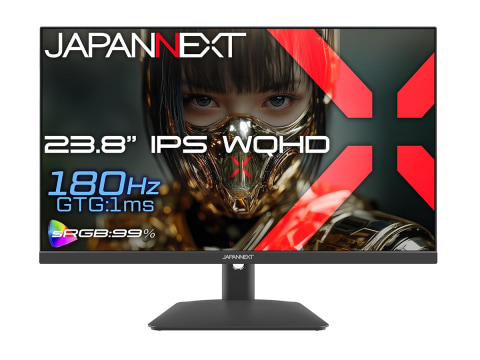 JAPANNEXT、23.8型WQHD/180Hz対応ゲーミングモニターなど5製品を発売