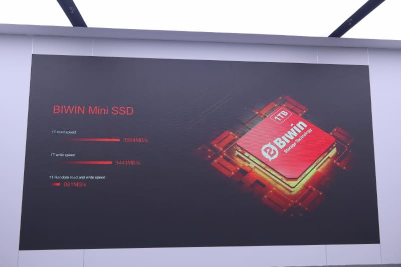 BIWIN製のMini SSDを採用