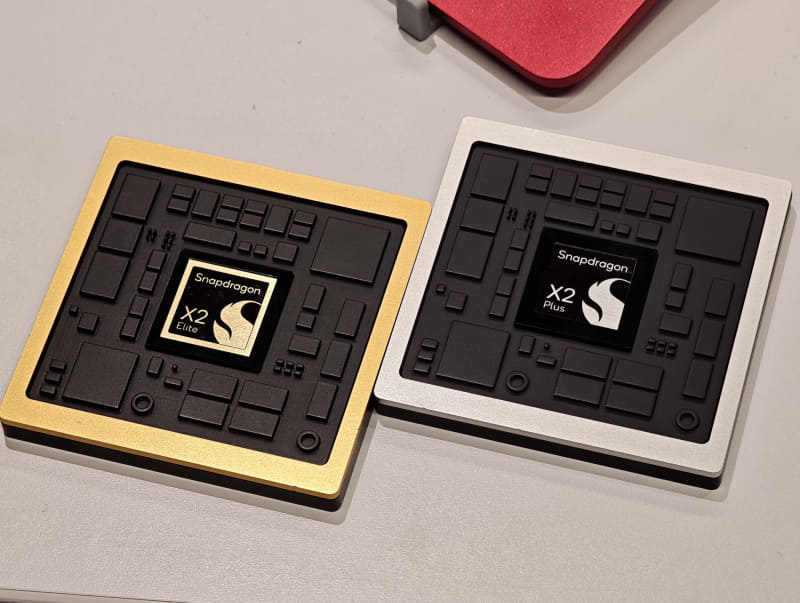 Snapdragon X2 EliteとSnapdragon X2 Plusのロゴ