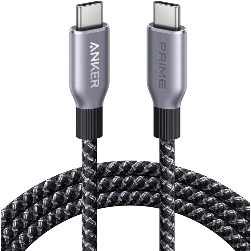 スターフライヤー機内で貸し出されているAnker製のUSB充電ケーブル「Anker Prime 高耐久ナイロン USB-C & USB-C ケーブル 240W 0.9m」