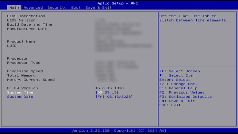 PCの電源を入れた後、キーボードの「F2」キーや「Delete」キーでBIOS/UEFI画面へ