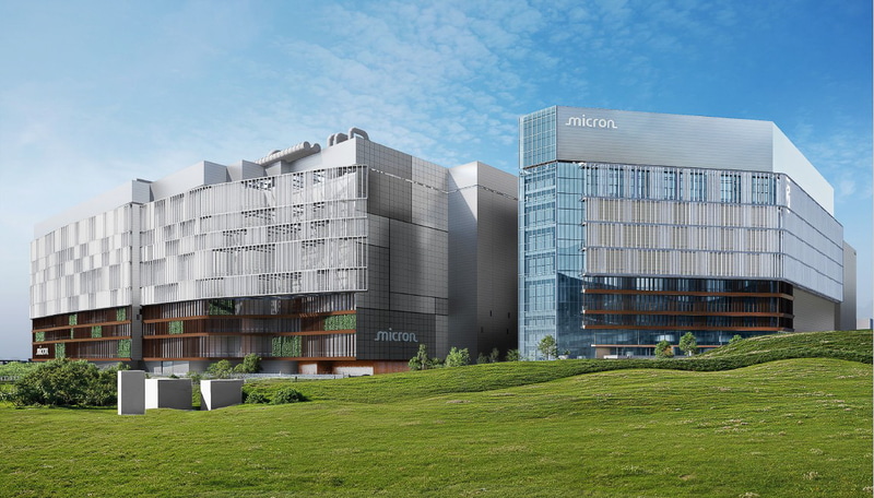 Micronが公開した、広島工場新建屋の完成イメージ(写真提供: Micron Technology)