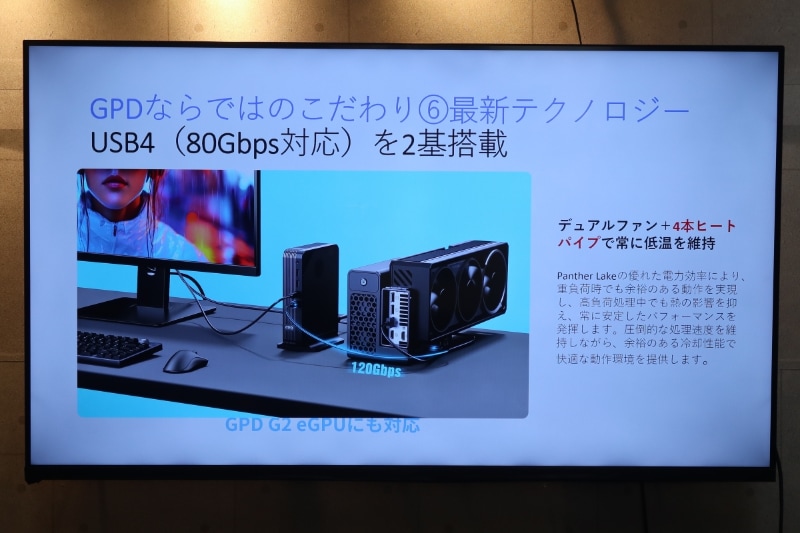USB4 Version 2.0を搭載