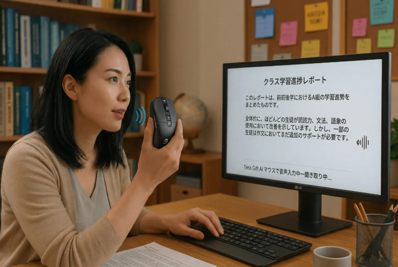 Tess Gift AIボイスマウス利用イメージ