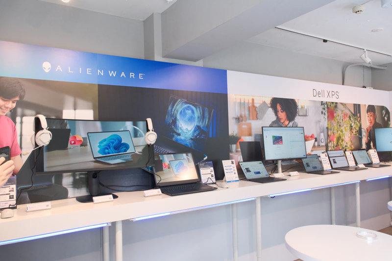 2階にはAlienwareの展示スペースも