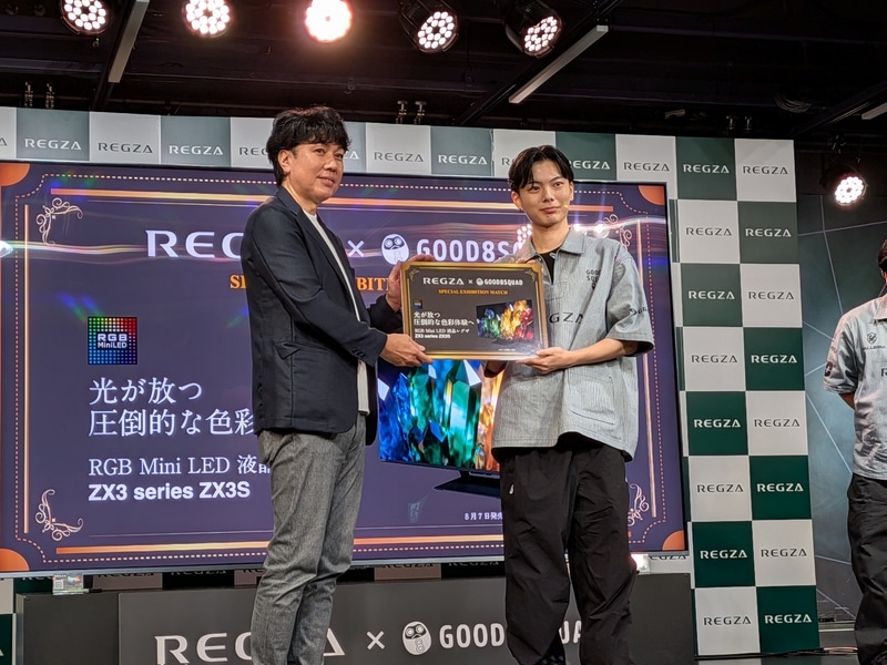 授与式では「75型が欲しいです」と語ったさはら