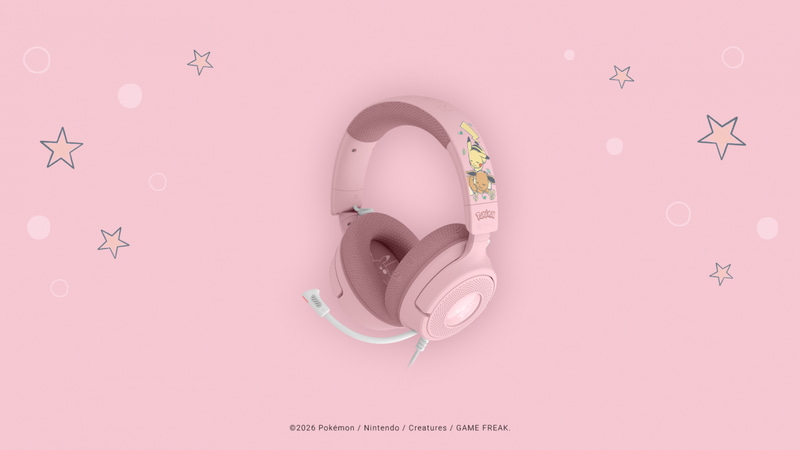 Razer Kraken V4 X - Pikachu & Eevee Edition