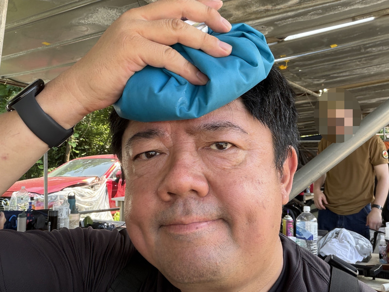 今回は氷嚢を使って頭部を冷やした。頭まで冷やせれば、体感的な涼しさはかなり増すと思う