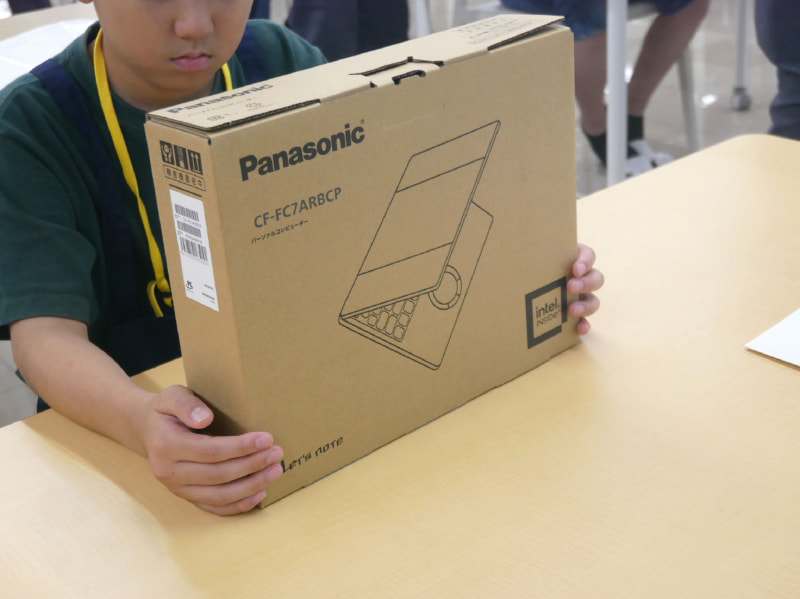 完成したレッツノート。これですべての工程が終了した